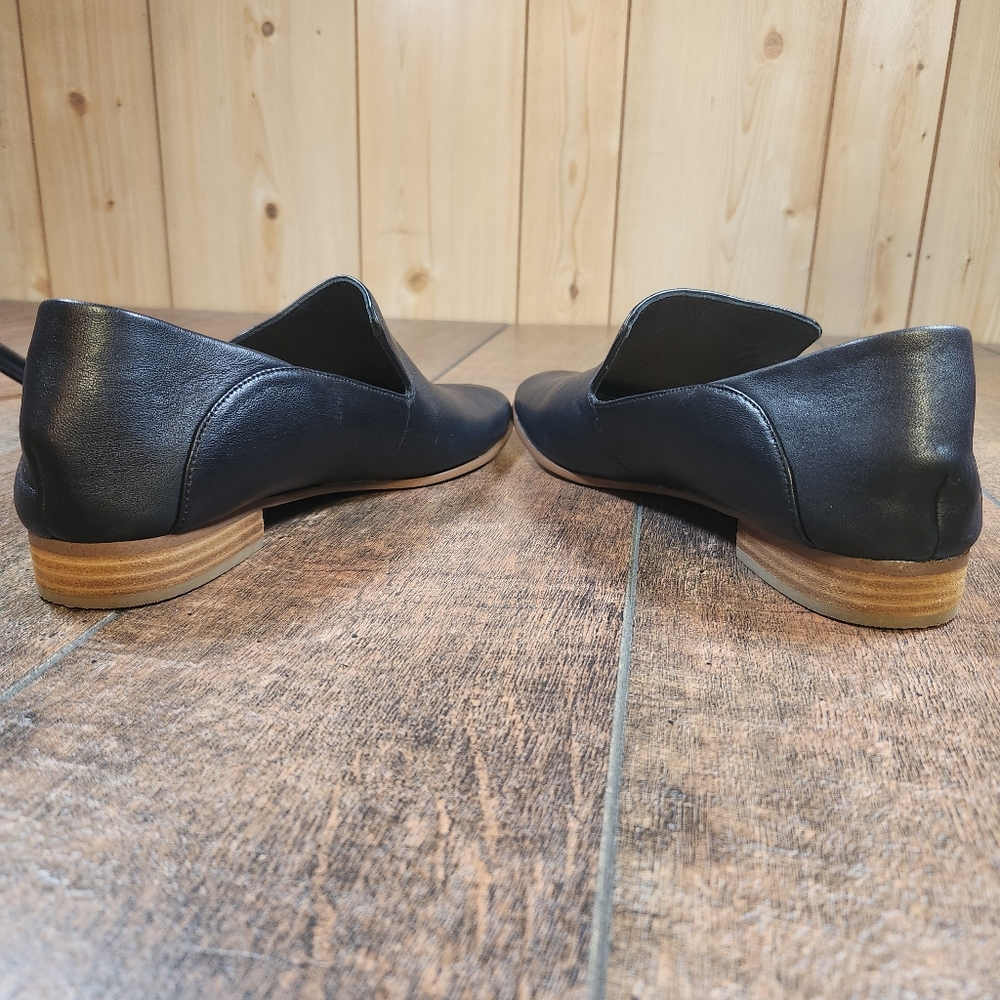 Clarks Pure Viola Women's 11 M Loafer Shoes Black Leather Flats Slip-on Comfort - Picture 7 of 12